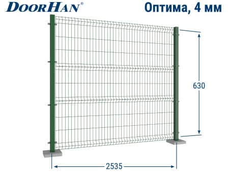 Купить 3D заборную секцию ДорХан 2535×630 мм в Нижнем Новгороде от 958 руб.